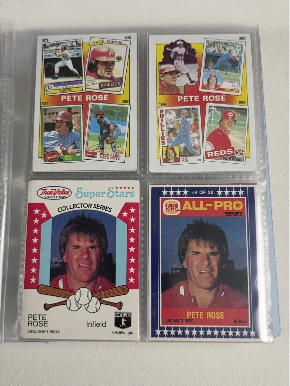 Huge Lot ~ Collection of Pete Rose Baseball Cards With Auto 1971, Book & Box Set